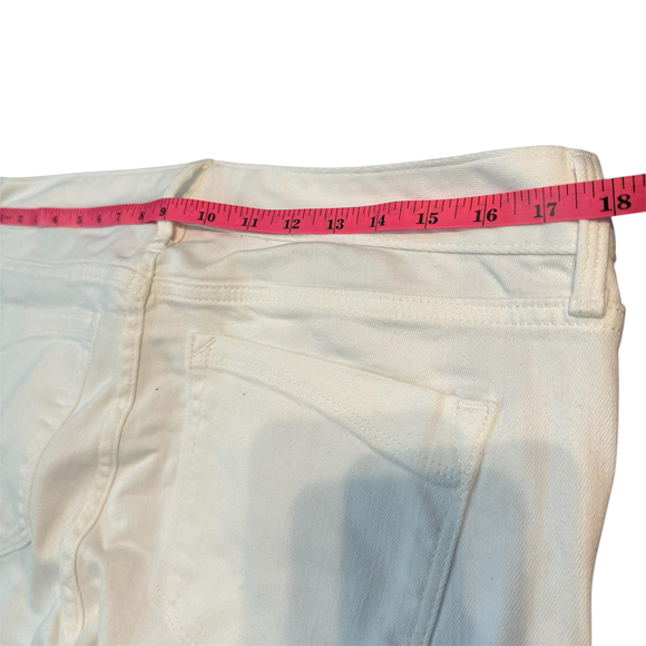 NWT! Express White Barely Boot Cut Jeans - Size 12P - Picture 4 of 5